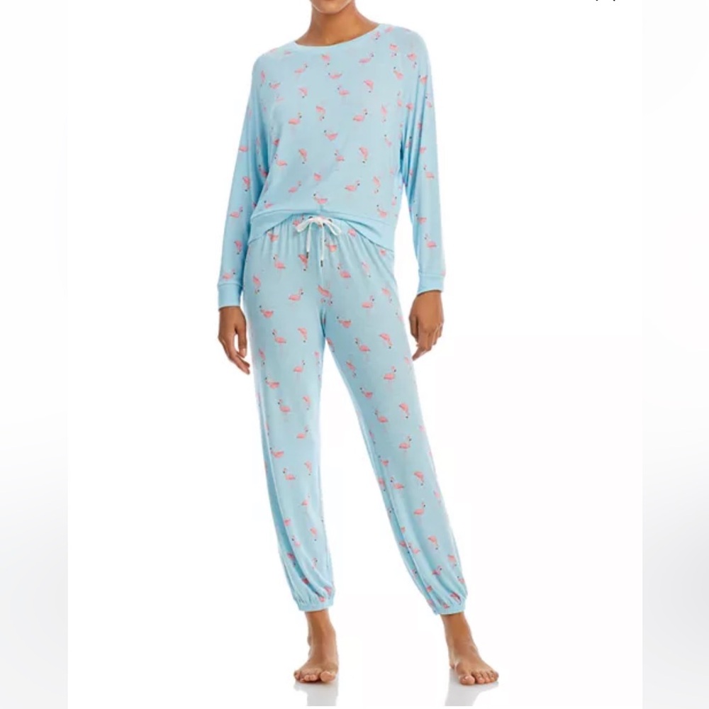 NWT Honeydew Pajama Set - Blue / Moontint Flamingo